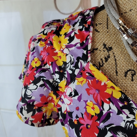 Allison Blair Vintage style Floral Maxi dress - Picture 5 of 7